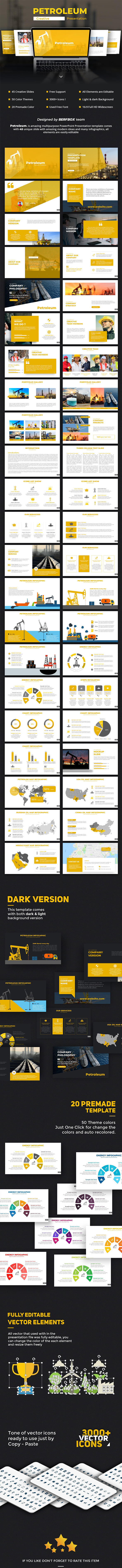 Petroleum PowerPoint Template - PowerPoint Templates Presentation Templates