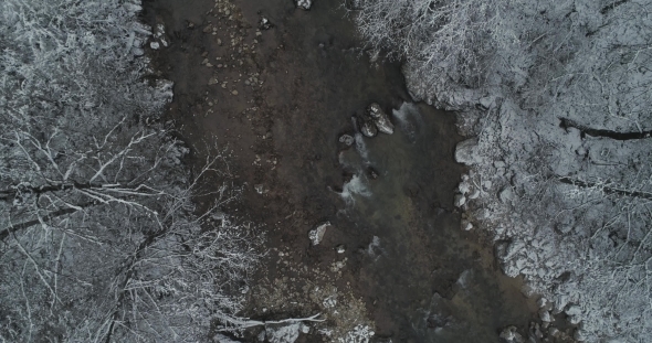 Winter Mountain River