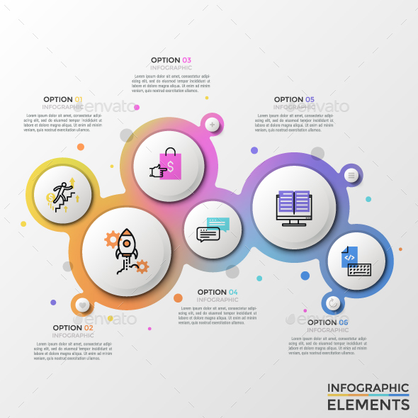 Modern Infographic Connection Template - Infographics