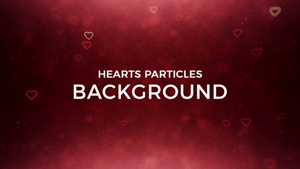Hearts Particles Background