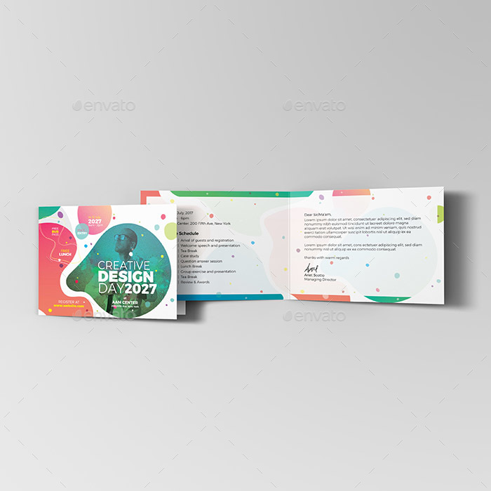 Event/Conference Invitation Card Template by aam360 - GraphicRiver