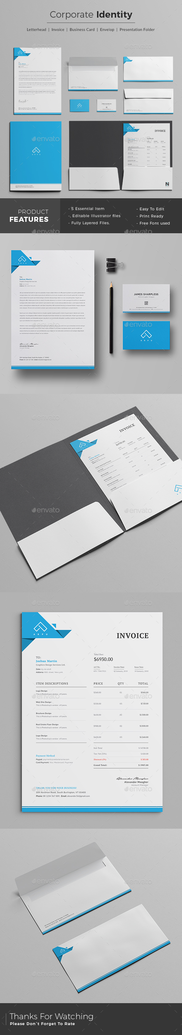 Corporate Identity - Stationery Print Templates