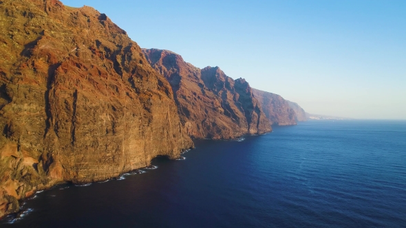 Flight Over Seashore at Tenerife