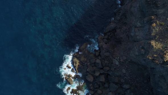 Flight Over Seashore at Tenerife