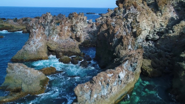 Flight Over Seashore at Tenerife