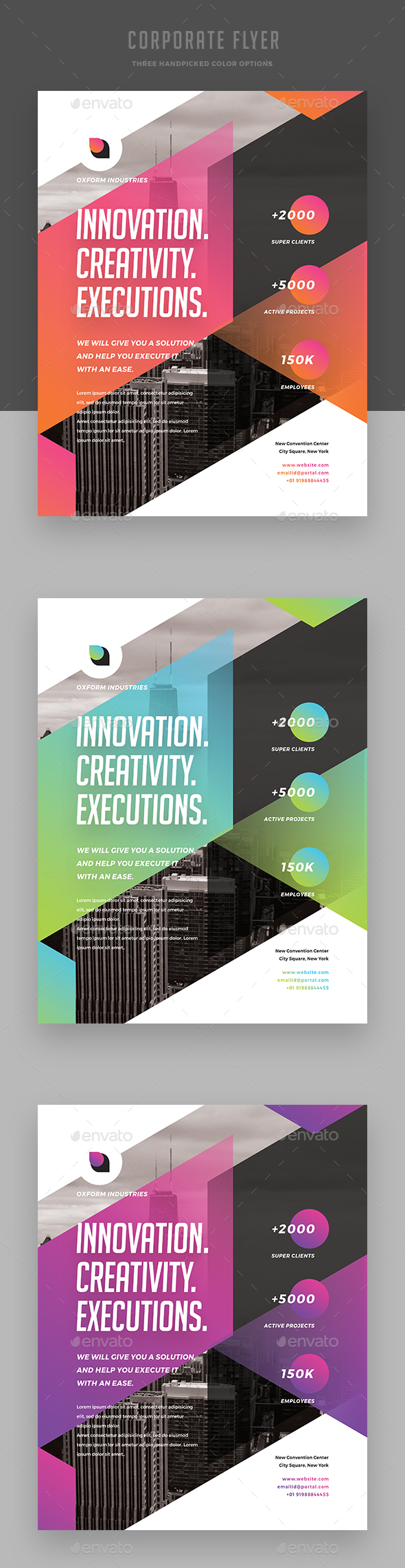 Creative Colorful Corporate Flyer - Corporate Brochures