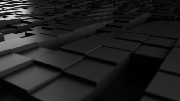 3D Black Cubes Seamless Background, Motion Graphics | VideoHive