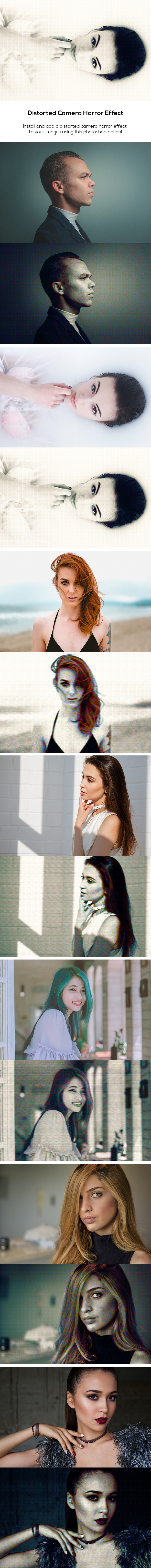 Distorted Camera Horror Effect - Photo Effects Actions