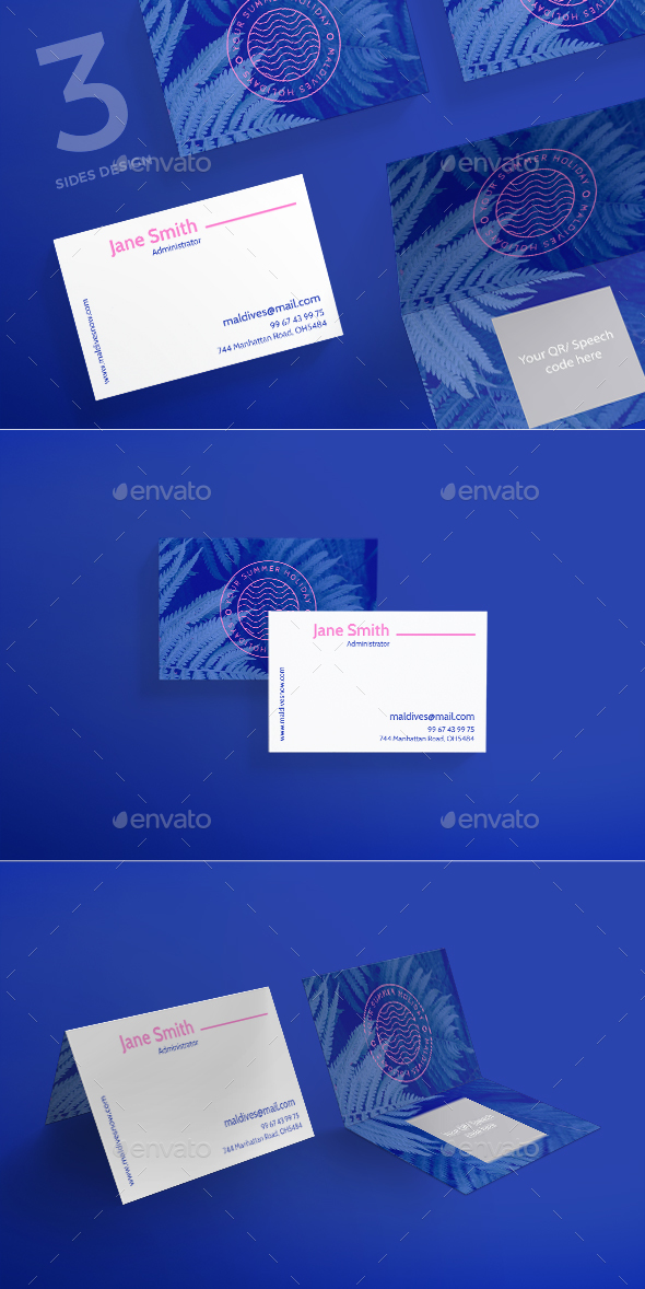 Maldives Holiday Business Card - Corporate Business Cards