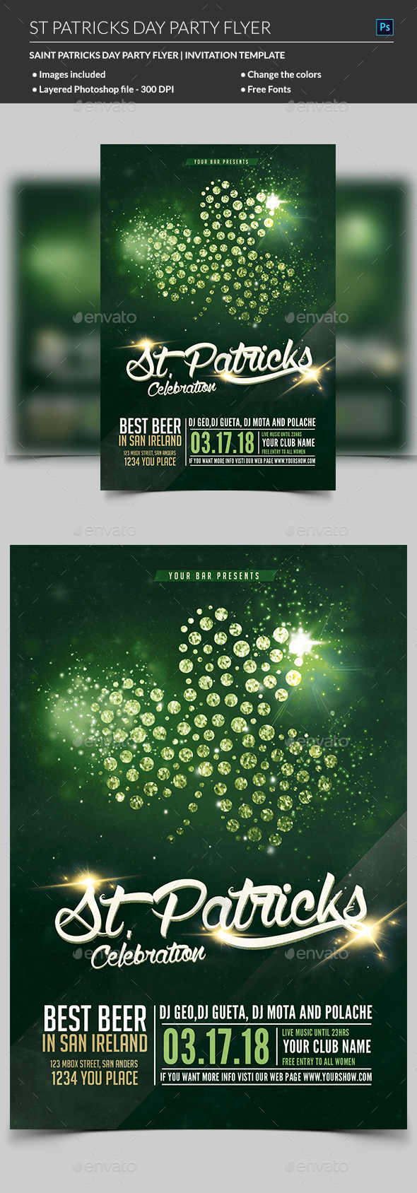 St Patricks Day Flyer - Events Flyers