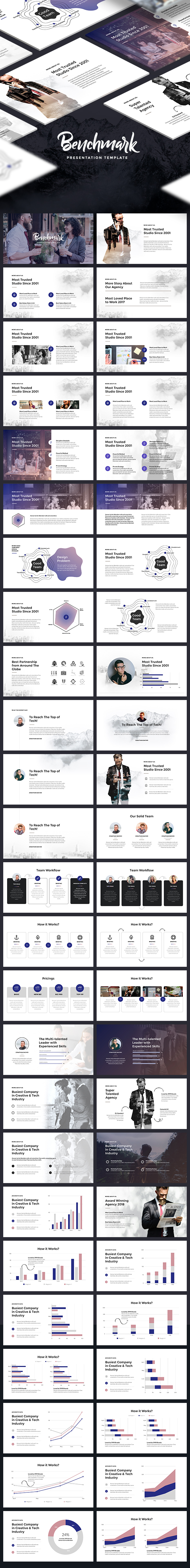 Benchmark - Modern Keynote Template - Keynote Templates Presentation Templates