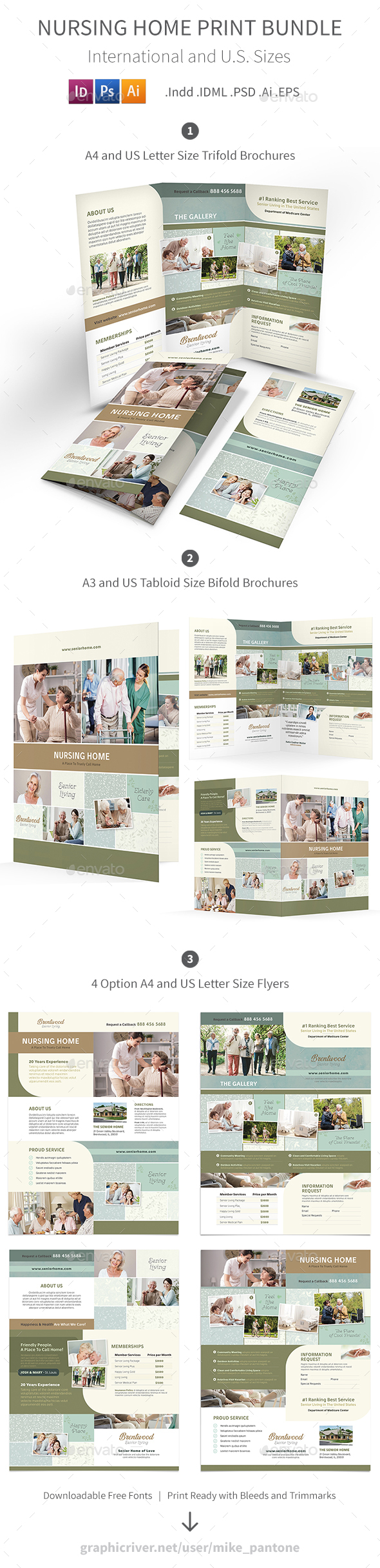 Nursing Home Print Bundle 2 - Informational Brochures