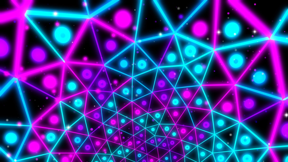 Flashing Glowing Blue Grid alt