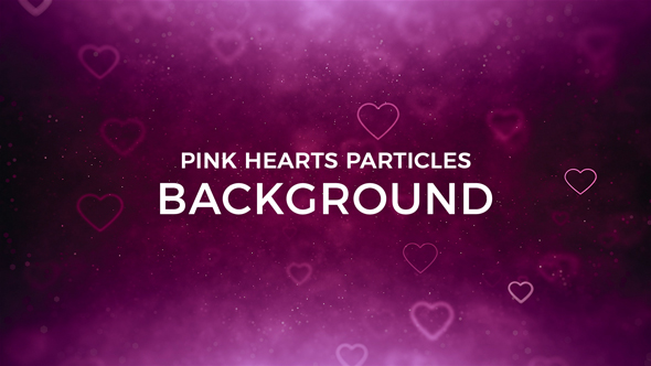 Hearts Particles Background