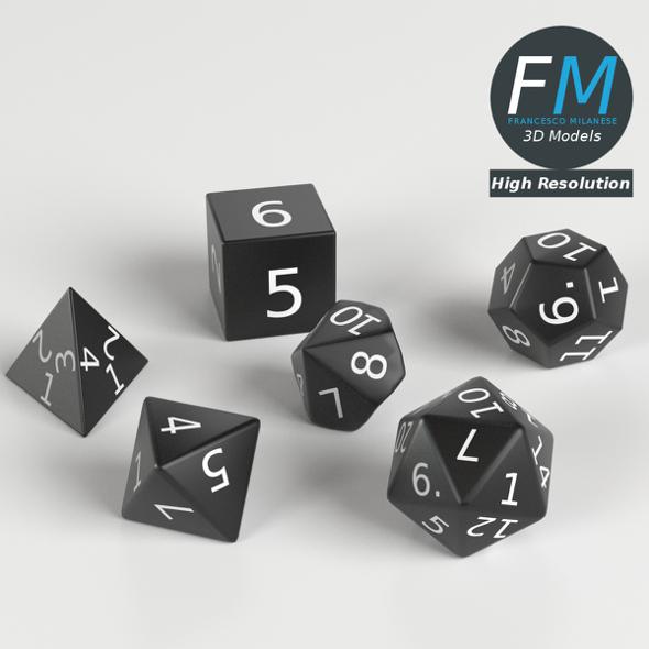 RPG Dices set - 3DOcean Item for Sale