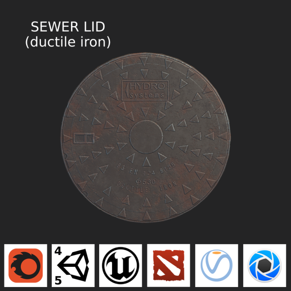 Sewer Lid (ductile - 3Docean 21370621