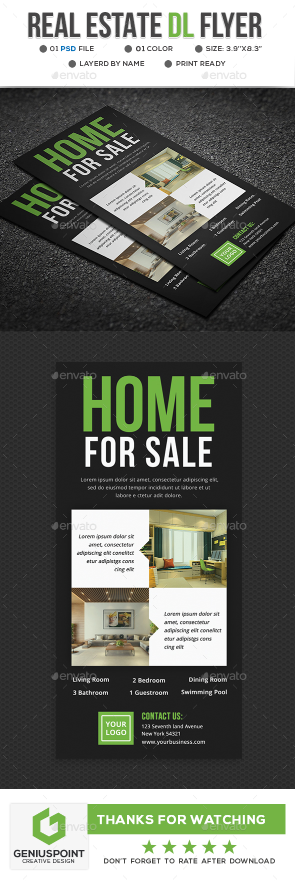 Real Estate DL Flyer - Flyers Print Templates