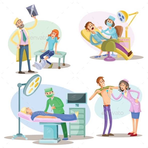 Medical Examination and Treatment Vector - Health/Medicine Conceptual