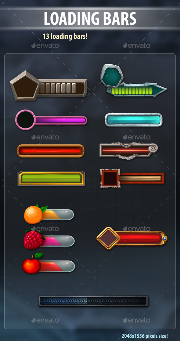 Loading Bars - Miscellaneous Game Assets
