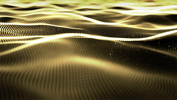 Digital Abstract Background Gold Sparkling Particles alt