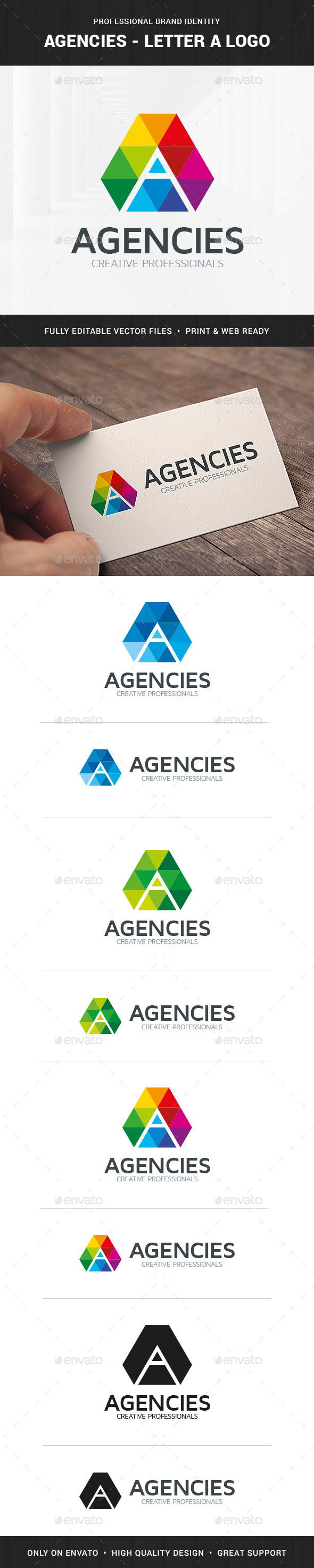 Agencies - Letter A Logo - Letters Logo Templates