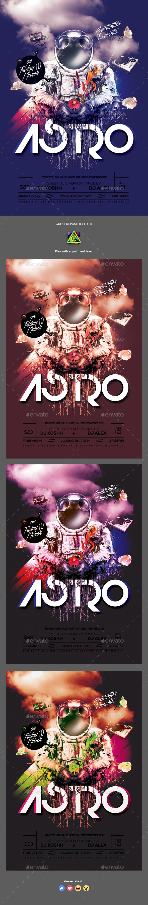 Guest Dj Party Poster / Flyer - Clubs & Parties Events