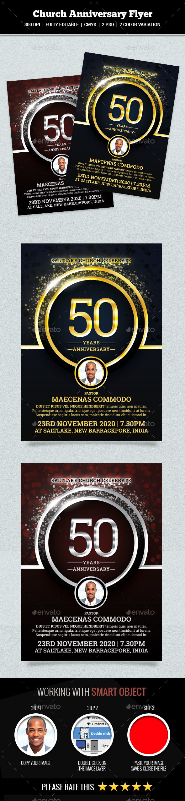 Church Anniversary Flyer - Church Flyers