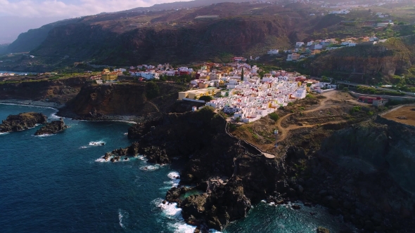 Flight Over Seashore at Tenerife