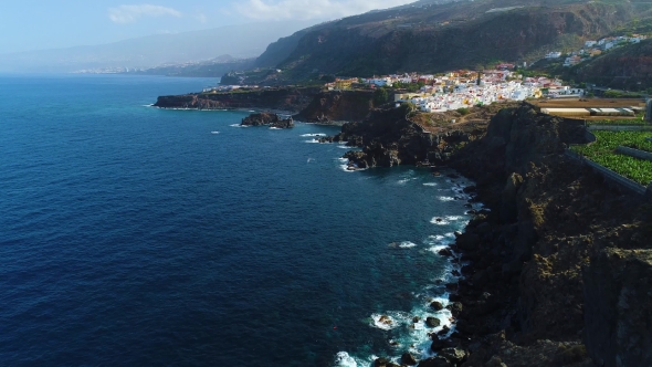 Flight Over Seashore at Tenerife