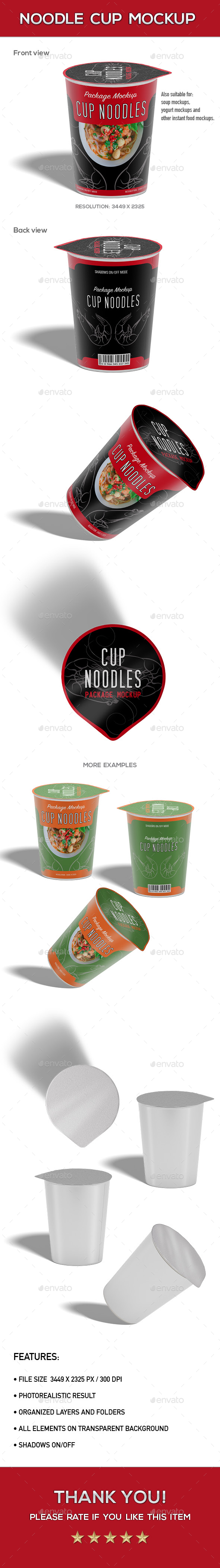 Download Noodle Cup Package Mock-Up by wuka | GraphicRiver