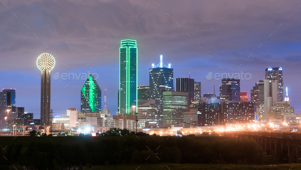 Downtown Dallas Skyline East Texas City Urban Landscape Stock Photo by Christopher_Boswell