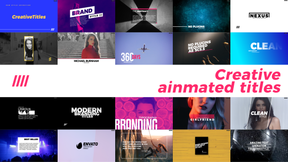 Creative Animated Titles - VideoHive 21373674