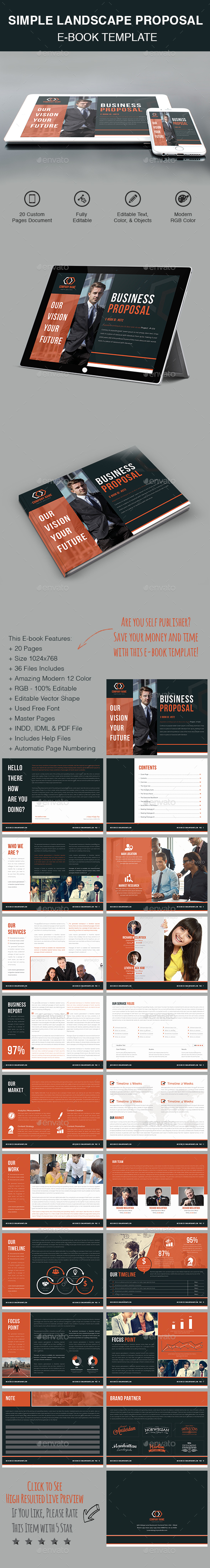 Simple Landscape Proposal E-Book - ePublishing