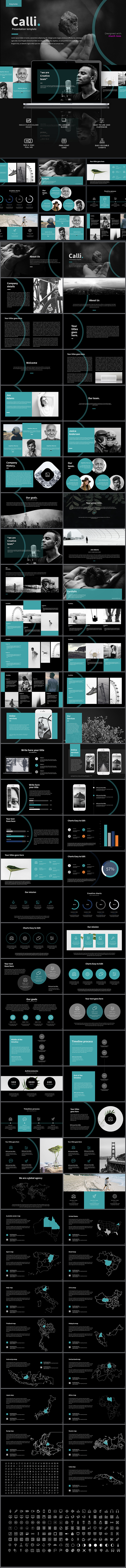 Calli Keynote Template - Keynote Templates Presentation Templates