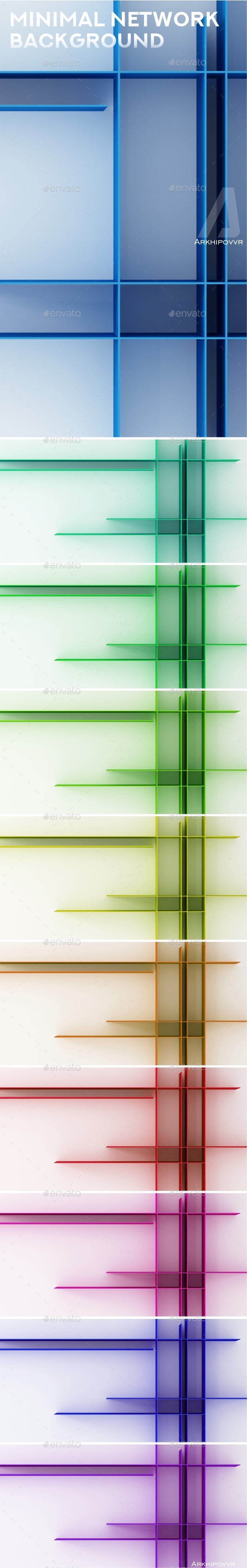 Minimal Network Backgrounds - 3D Backgrounds