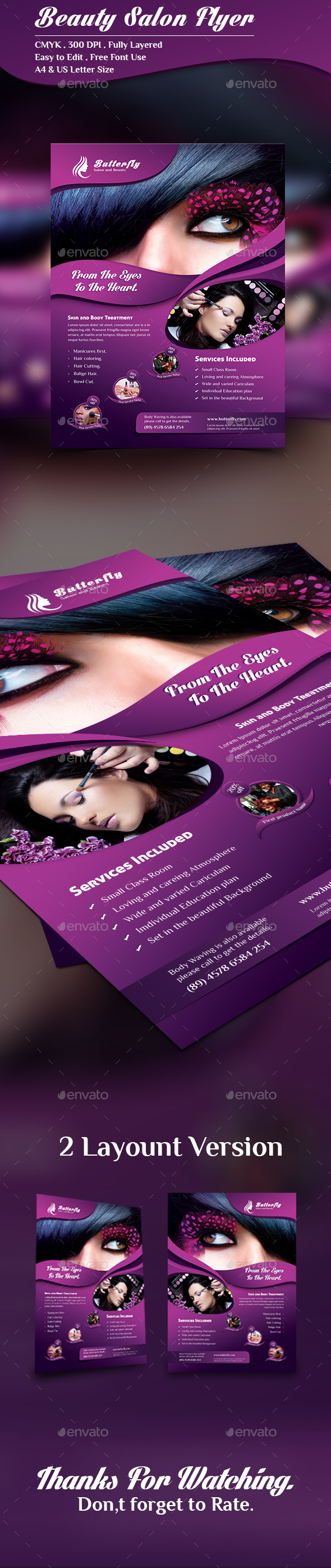 Beauty Salon Flyer - Corporate Flyers