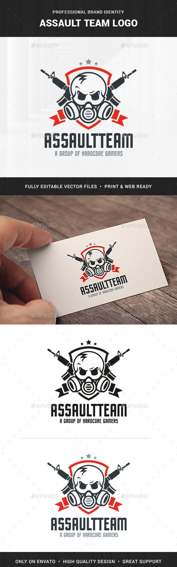 Assault Team Logo Template - Logo Templates