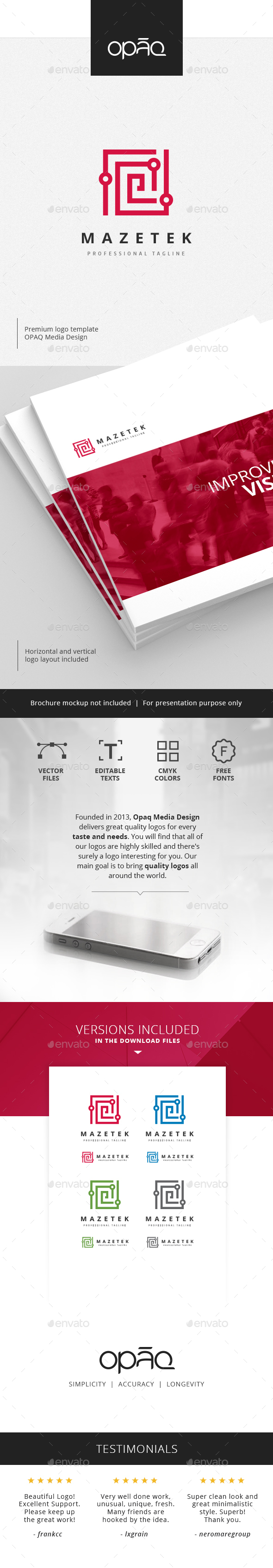 Technologies Maze Logo - Abstract Logo Templates