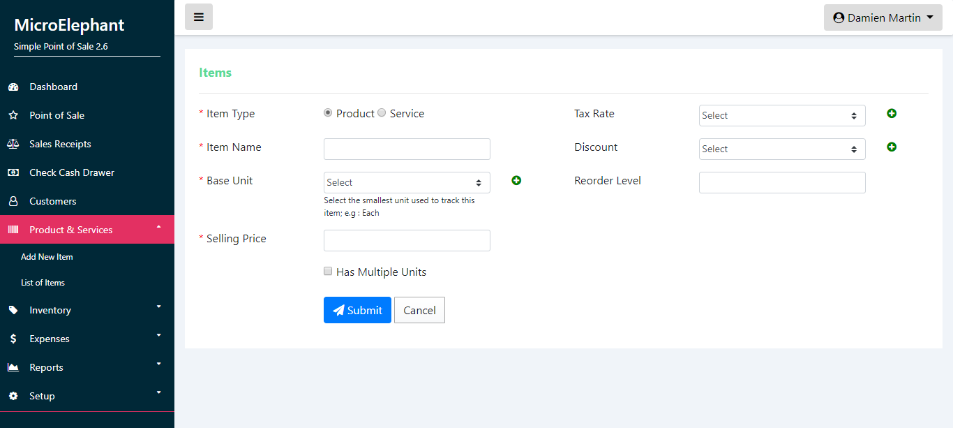 Simple Point of Sale with Multiple Units of Measurement Feature by ...