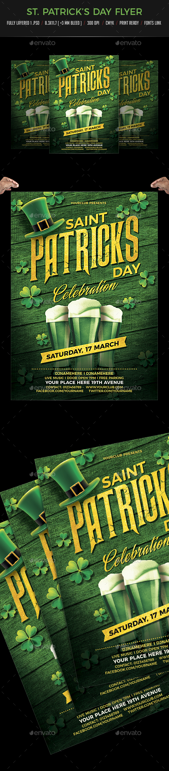 St. Patrick's Day Party Flyer - Events Flyers