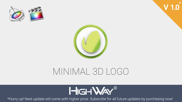 Minimal 3D Logo Reveal | Apple Motion & FCPX