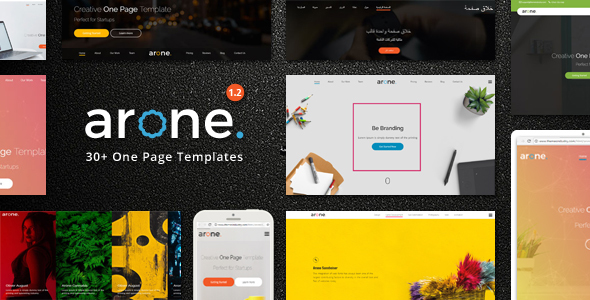 Arone - One Page Parallax - Portfolio Creative