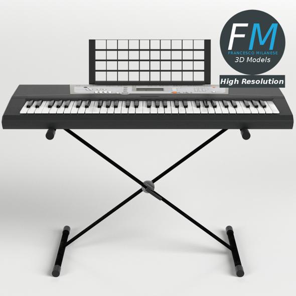 Electronic Piano Keyboard on Stand - 3DOcean Item for Sale