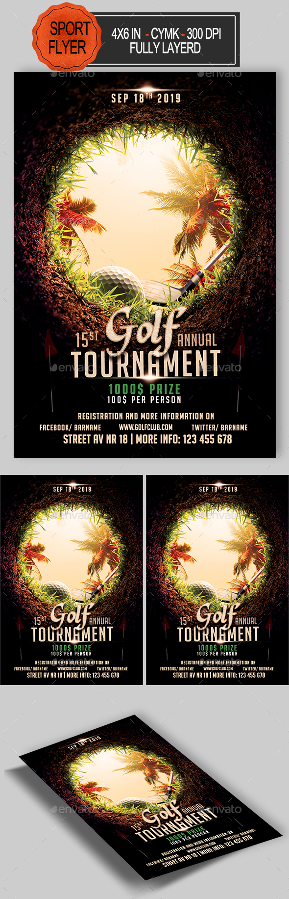 Golf Flyer - Sports Events
