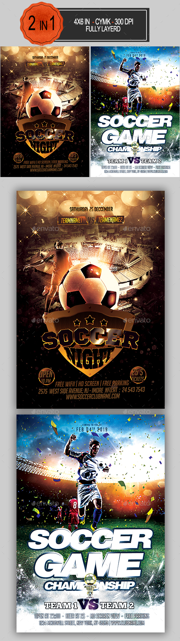 Soccer Flyer Bundle - Sports Events