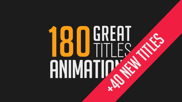 180 Great Title - VideoHive 17403772