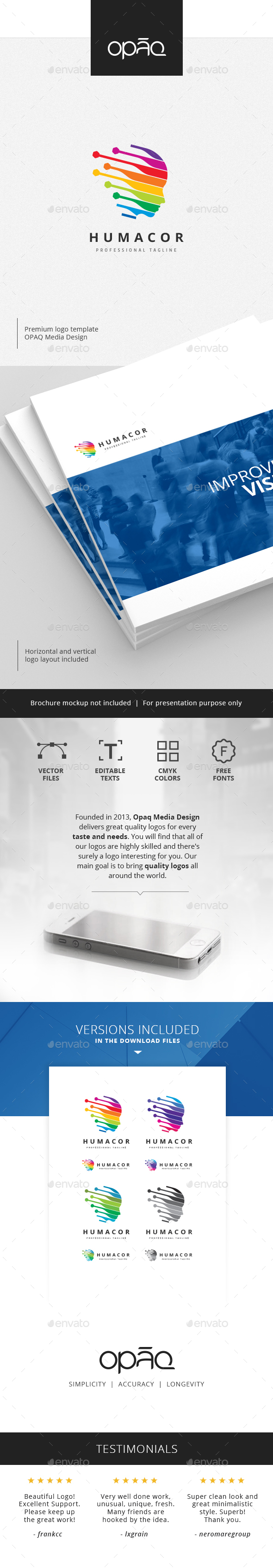 Human Virtual Stripes Logo - Humans Logo Templates