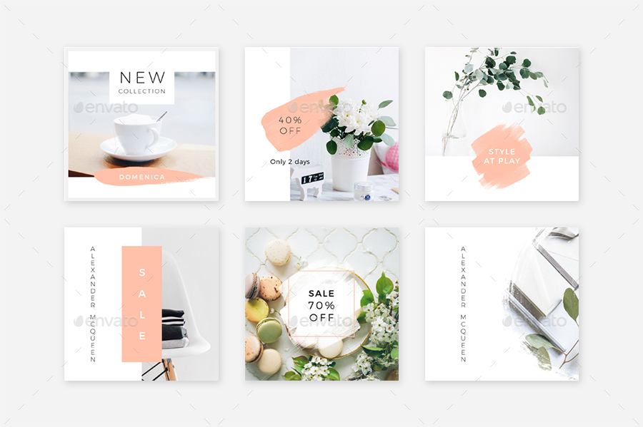 Clean Instagram Pack, Web Elements | GraphicRiver