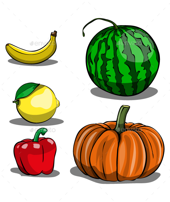Fruits and Vegetables - Food Objects