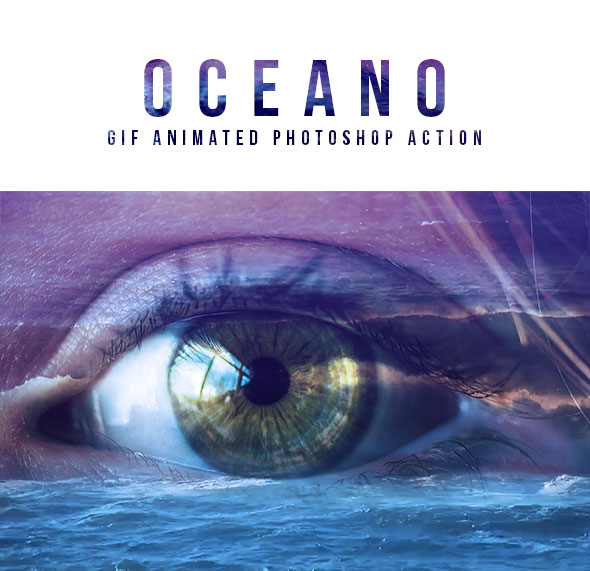 Gif Animated Oceano Photoshop Action - Actions Photoshop
